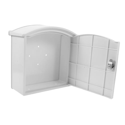 SOIMISS Wandmontierte Milchbox mit Schloss Weiß Stabile Aufbewahrungsbox für Außenbereich Milchflaschen und Pakete Sicher Schützen Wetterfest und Robust SOIMISS Wandmontierte Milchbox mit Schloss Weiß Stabile Aufbewahrungsbox für Außenbereich Milchflaschen und Pakete Sicher Schützen Wetterfest und Robust von SOIMISS