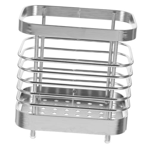 SOIMISS Wandmontierter Edelstahl Besteckhalter mit Doppeltem Fach Stabiler Küchenutensilienhalter für Essstäbchen Löffel und Strohhalme Platzsparend Einfach zu Reinigen Inklusive SOIMISS Wandmontierter Edelstahl Besteckhalter mit Doppeltem Fach Stabiler Küchenutensilienhalter für Essstäbchen Löffel und Strohhalme Platzsparend Einfach zu Reinigen Inklusive von SOIMISS