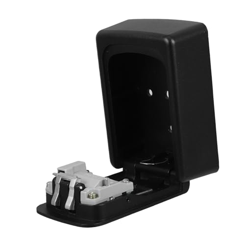SOIMISS Schlüsselaufbewahrungsbox Aus Metall Wandmontage Mit Codeschloss Schwarzer Schlüsselhalter Für Zuhause Und Büro Sicherer Schlüsselschutz Für Outdoor Und Indoor von SOIMISS