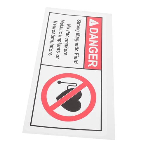 SOIMISS Warnschild für Magnetfeldern Selbstklebendes Sicherheitsschild für Krankenhäuser und Kliniken um Metallimplantate zu Kennzeichnen SOIMISS Warnschild für Magnetfeldern Selbstklebendes Sicherheitsschild für Krankenhäuser und Kliniken um Metallimplantate zu Kennzeichnen von SOIMISS