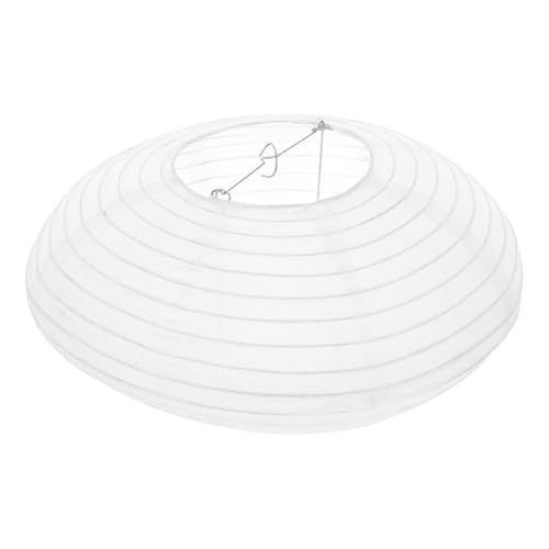 SOIMISS Wasserdichter Weißer Stoff lampenschirm Oval Dekorative Hängende Laterne für Innen und Außen Weiches Warmes Licht Vielseitige Party Wohnraumdekoration Einfache Montage von SOIMISS