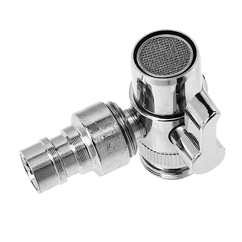 SOIMISS Wasserhahn Splitter Reinem Kupfer Spülschlauch Adapter für Waschmaschine Robuster Wasserhahnadapter mit Drehbarem Metallgriff Kompakte für Effiziente von SOIMISS