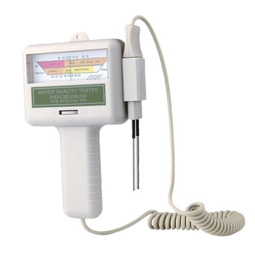 SOIMISS Wasserqualität Tester Ph Chlor Pooltester Digitaler Wasserindikator mit Großem Display für Ph Chlor Wasseranalyse Tragbar ohne Batterie SOIMISS Wasserqualität Tester Ph Chlor Pooltester Digitaler Wasserindikator mit Großem Display für Ph Chlor Wasseranalyse Tragbar ohne Batterie von SOIMISS