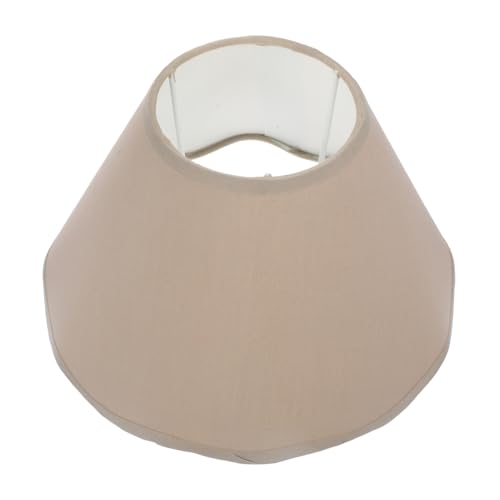 SOIMISS Wellenrand Stofflampenschirm Tischlampe Abdeckung Taupe Farmhouse Light Fixture Robust Langlebig Für Schlafzimmer Wohnzimmer Büro von SOIMISS