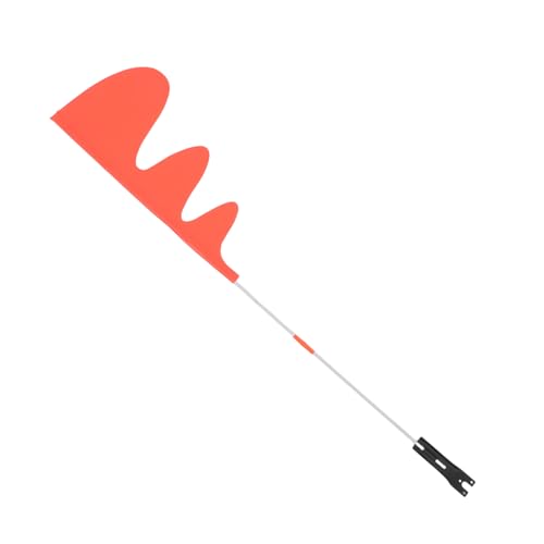 SOIMISS Wetterfeste Fahrrad Sicherheitsfahne Orange mit Fiberglasstab Teiliger Wimpel für Fahrradanhänger Reißfest Montagehalterung für Erhöhte Sichtbarkeit und von SOIMISS