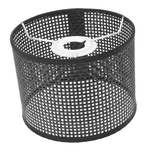 SOIMISS Woven Lampenschirm aus Kunststoff Schwarz Eckig für Tischlampe und Stehleuchte Leichtes Stabiles Design Dekorativer Lampenschirm für Gemütliche Raumbeleuchtung von SOIMISS