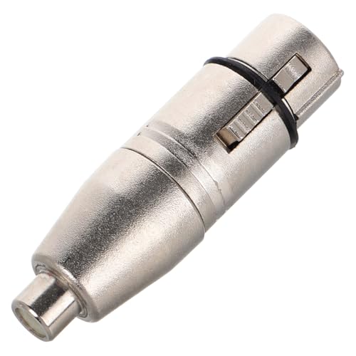 SOIMISS Xlr zu Rca Adapter Weiblicher Xlr zu Weiblicher Rca Audio aus Zinklegierung Installieren für Mikrofone Mixer und Recorder von SOIMISS