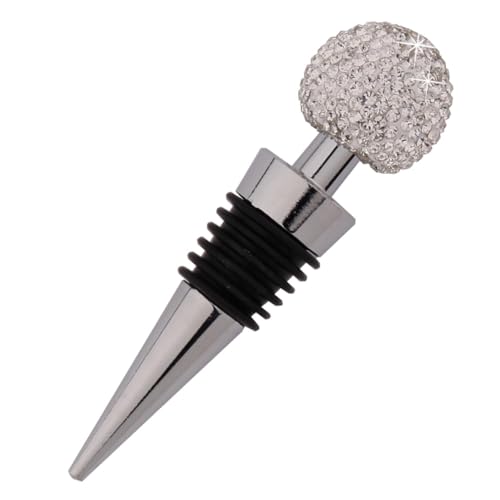 SOIMISS Zinklegierung Flaschenverschluss mit Kristallkugel Diamantverzierung Weinflaschenstopfen Geformt Rostfrei Lebensmittelecht für Rotwein Bier Essigflaschen Party Bar Restaurant Weiß SOIMISS Zinklegierung Flaschenverschluss mit Kristallkugel Diamantverzierung Weinflaschenstopfen Geformt Rostfrei Lebensmittelecht für Rotwein Bier Essigflaschen Party Bar Restaurant Weiß von SOIMISS