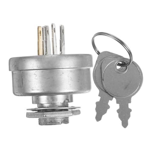 SOIMISS Zündschalter mit Schlüssel Rasentraktor Ersatz Zündanlassschalter Starter Schalter Kompatibel Langlebig Präzise Einfache Bedienung für Rasenmäher SOIMISS Zündschalter mit Schlüssel Rasentraktor Ersatz Zündanlassschalter Starter Schalter Kompatibel Langlebig Präzise Einfache Bedienung für Rasenmäher von SOIMISS