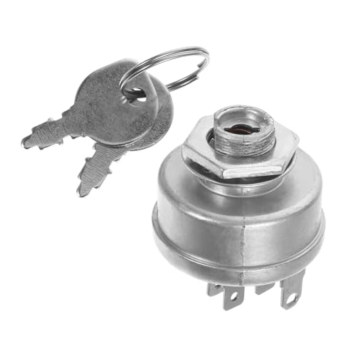 SOIMISS Zündschalter mit Schlüssel für Rasentraktor Langlebiger Startschalter für Frontmotor Rasenmäher Kompatibel mit Sicherer und Benutzerfreundlicher Ersatz von SOIMISS