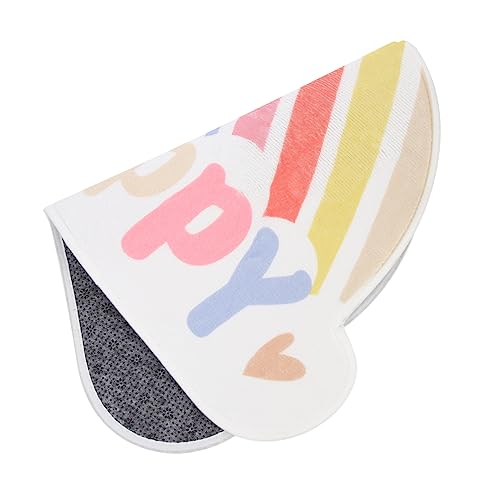 SOIMISS rutschfeste Regenbogen Fußmatte Lustige Waschbare Badezimmermatte mit Rutschfester Unterseite für Bad Dusche und Eingangsbereich von SOIMISS