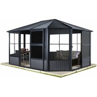 Pavillon Charleston 12x15 anthrazit 384 x 489 x 281 cm (l x b x h) Aluminium - Sojag von SOJAG