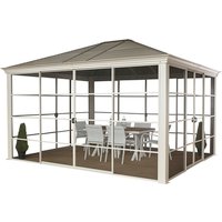 SOJAG Pavillon »Striano«, rechteckig, BxHxT: 362 x 283 x 298 cm - beige von SOJAG