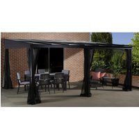 SOJAG Terrassenüberdachung, Breite: 424 cm, Dach: Polycarbonat-Doppelstegplatten, anthrazit - grau von SOJAG