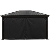 Vorhänge inkl. Clips für Pavillon Marsala 1216 Schwarz - Sojag Vorhänge inkl. Clips für Pavillon Marsala 1216 Schwarz - Sojag von SOJAG