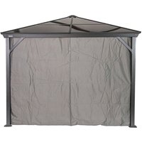 Vorhang-Set passend zu Verona 10x10, dunkelgrau, Polyester - Sojag Vorhang-Set passend zu Verona 10x10, dunkelgrau, Polyester - Sojag von SOJAG