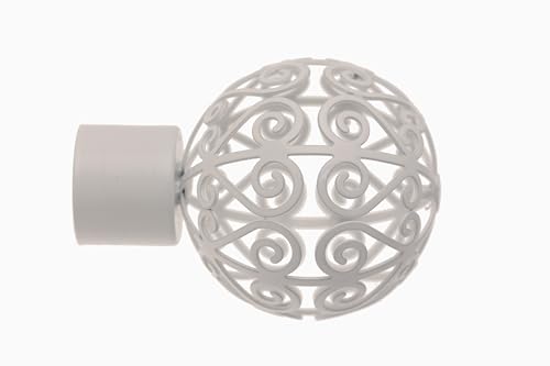 LOT DE 60 X EMBOUT DE BARRE A RIDEAU PERSE BLANC, NOIR, CHROME, ETAIN DIAMETRE 28 IDEAL REVENDEUR OU PROFESSIONNEL. COLORIS ALEATOIRE. FINITION UNIQUE PAR COLIS. PAS DE MIX. von SOJAM