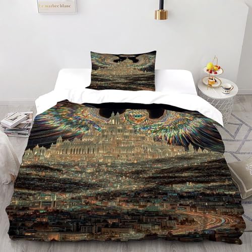 Der Engel steigt herab Bettdeckenbezug Mädchen Mikrofaser Bettwäsche - Bettbezug -Bettdeckenbezug Set Mit Reißverschluss Double（200x200cm） von SOJFGSNAJ