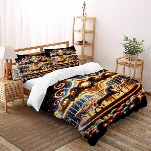 SOJFGSNAJ Autotoon Auto Bettwäsche Für Allergiker - Bettbezug -Bettdeckenbezug Set Mit Reißverschluss von SOJFGSNAJ