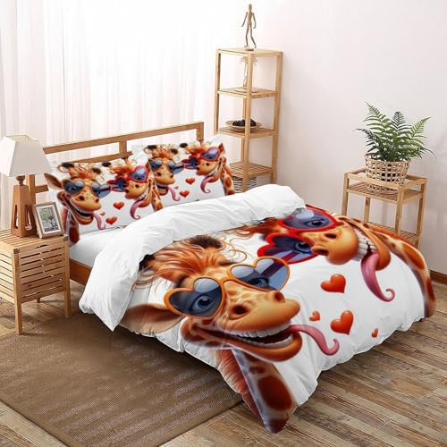 SOJFGSNAJ Doppelaugiges Spiegelrich Bettdeckenbezug Für Allergiker Bettwäsche Aus Microfaser Bettbezug Mit Kissenbezug King（220x240cm） von SOJFGSNAJ