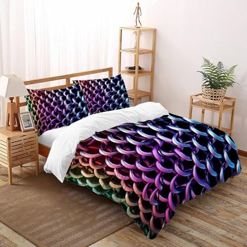 SOJFGSNAJ Mesh Totem Bettwäsche Damen Kinder Mädchen Wendebettwäsche Für Einzelbett Bettwäsche Aus Microfaser Bettbezug Mit Kissenbezug Super King（260x220cm） von SOJFGSNAJ