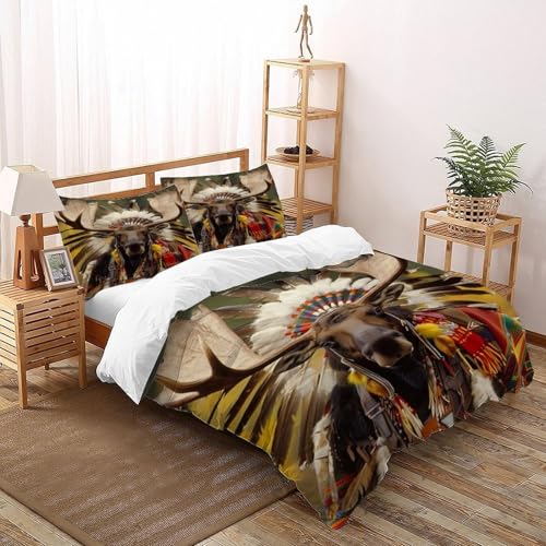 SOJFGSNAJ SinomegacerosBettwäsche Damen Kinder Mädchen Wendebettwäsche Für Einzelbett - Bettbezug Bettbezug Mit Kissenbezug Super King（260x220cm） von SOJFGSNAJ