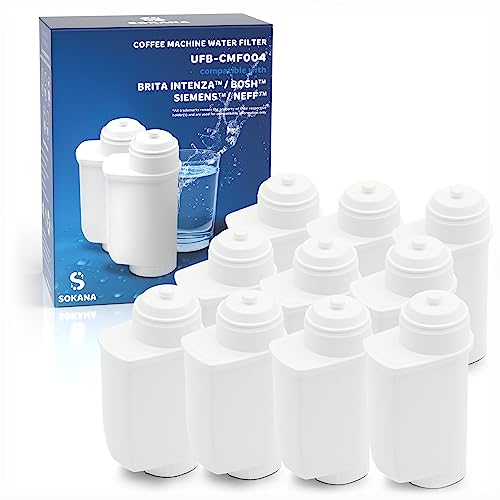 SOKANA 10 Kompatibel mit Brita Intenza Wasserfilter Kartuschen TZ70003 TCZ7003 TZ70033 Ersätz für Kaffeevollautomat Siemens EQ Bosch von SOKANA