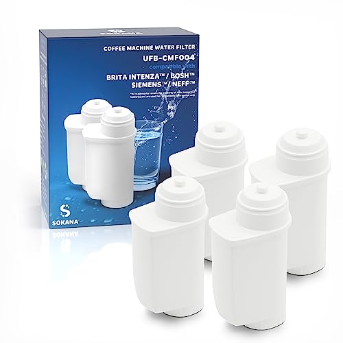SOKANA 4 Kompatibel mit Brita Intenza Wasserfilter Kartuschen TZ70003 TCZ7003 TZ70033 Ersätz für Kaffeevollautomat SOKANA 4 Kompatibel mit Brita Intenza Wasserfilter Kartuschen TZ70003 TCZ7003 TZ70033 Ersätz für Kaffeevollautomat von SOKANA