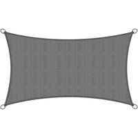 SolVision hdpe Sonnensegel HS9 Rechteck Anthrazit, 400x200 cm - Sol Royal von SOL ROYAL