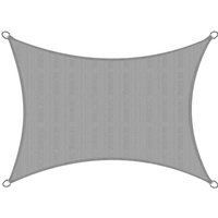 SolVision hdpe Sonnensegel HS9 Rechteck Grau, 400x300 cm - Sol Royal von SOL ROYAL