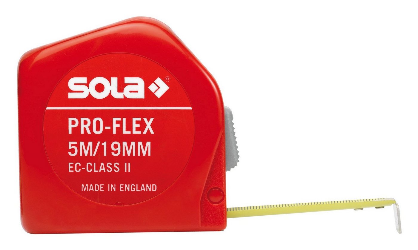 SOLA Rollbandmaß, Taschenbandmaß Pro-Flex 3m x 13 mm von SOLA