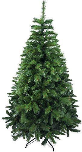SOLAGUA NAVIDAD Künstlicher Weihnachtsbaum Extra Gefüllter Kombinierte Doppelblatttanne 150–240 cm Bäume mit Metallunterstützung (Grün, 150cm 418Tips) von SOLAGUA NAVIDAD