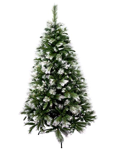SOLAGUA NAVIDAD Künstlicher Weihnachtsbaum Extra Gefüllter Kombinierte Doppelblatttanne 150–240 cm Bäume mit Metallunterstützung (Schnee, 210cm 960Tips) von SOLAGUA NAVIDAD