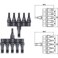 Solar+more - pv-t Verteiler MC4 5 er von SOLAR+MORE