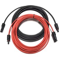 Solarkabel Verlängerungskabel schwarz rot 4 - 6mm² mit montiertem Stecker MC4 0% MwSt Stecker 2x 13m 4mm² von SOLAR ALLIN