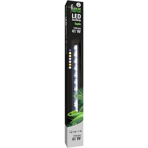 SOLAR RAPTOR® SunStrip III 35 REPTILE black edition BUNDLE - LED Beleuchtung für Terrarien (1150 mm) von SOLAR RAPTOR