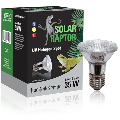 SOLAR RAPTOR UV Halogen Spot - Wärmestrahler für Terrarien (35 Watt) von SOLAR RAPTOR