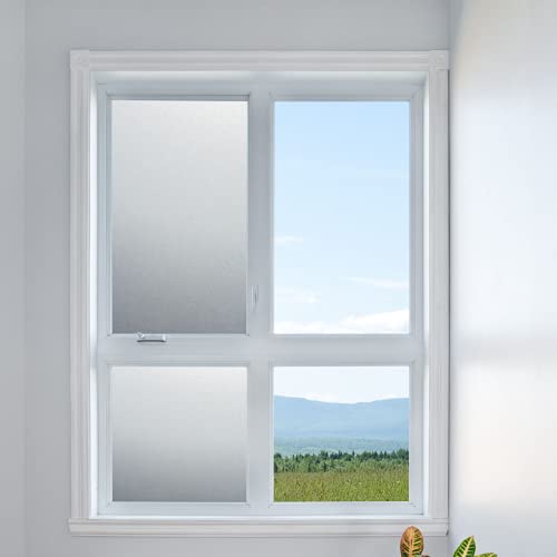SOLAR-TEC Sichtschutz-Folie - Selbstklebende Fenster-Folie - Blickdichte Milchglas-Folie - Klebefolie - UV-Schutz Glasfolie - seidenmatt - 76 x 400 cm von SOLAR-TEC