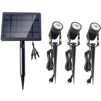 Solarsys Éclairage Solaire Extérieur 3 Spots LED avec Panneau 3W, 3000K, 300 Lumens, Idéal pour Jardin, Terrasse et Rue von SOLARSYS
