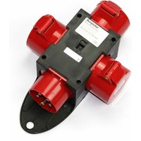 Adapter Stromverteiler cee 16A 3 x 400V - Baustromverteiler Verteiler von SOLARTRONICS