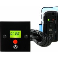 Remote Wand-Einbaufernbedienung CRD99 mit Display und Kabel für blaue Wandler fs dr Serie 12V 24V von SOLARTRONICS