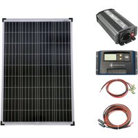 Set 1x100W Poly Solar Modul 20A Laderegler gelb Spannungswandler NM600 600W modifiziert Kabel von SOLARTRONICS