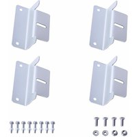 Solartronics - 1-4er set Solarmodul Halterung Befestigung Montagewinkel Aluminium z Winkel Solar Panel Wand Dach 1xSET von SOLARTRONICS