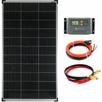 Komplettset 1x140 Watt Solarmodul 10A Laderegler gelb Kabel Solar Photovoltaik Inselanlage von SOLARTRONICS