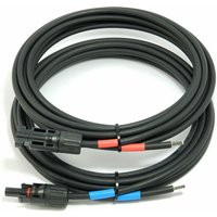 Solartronics - Solarkabel 6mm² schwarz Profi-Verbindungskabel mit Stecker für Laderegler Solarmodule Verteiler gak 1m - 6mm² von SOLARTRONICS