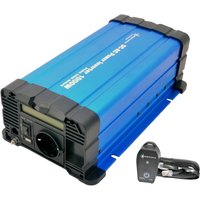 Solartronics - Spannungswandler FS1000D 12V 1000 Watt reiner Sinus blau m. Display mit Fernbedienung Kabel von SOLARTRONICS