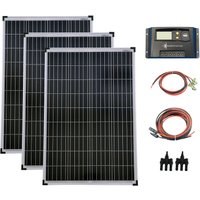 Solartronics - set 3x100W Poly Solar Modul 20A Laderegler gelb Kabel Stecker von SOLARTRONICS