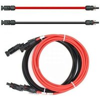 Solartronics - Verlängerungskabel 4mm² beidseitig kompatibel mit MC4 Solarkabel rot / schwarz inkl. Stecker 2 x 35m von SOLARTRONICS