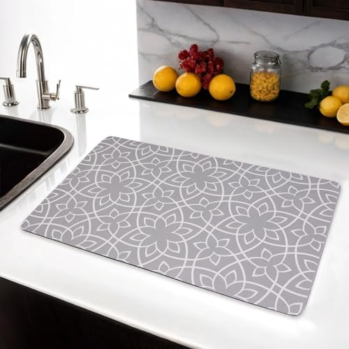 SOLDAY Abtropfmatte Geschirr Unterlage Saugstarke Trockenmatte 50 * 30cm Saugstarke Trockenmatte für Kaffeemaschine, Küche, Spüle, rutschfest SOLDAY Abtropfmatte Geschirr Unterlage Saugstarke Trockenmatte 50 * 30cm Saugstarke Trockenmatte für Kaffeemaschine, Küche, Spüle, rutschfest von SOLDAY