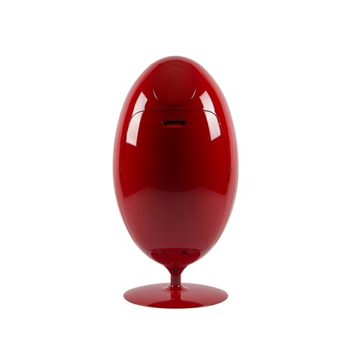 SoldiDesign Ovetto Mülltrennsysteme mit 3 Fächer (3 x 18 Liter) - Abfalleimer und Recycling Mülleimer Mülltrennsystem, Mülleimer abfalleimer mülltrennung Design küche, Rot von SOLDIDESIGN